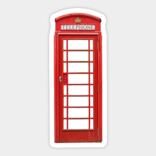 British Telephone Box Sticker